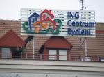 Instalace neonovho loga ING Centrum bydlen